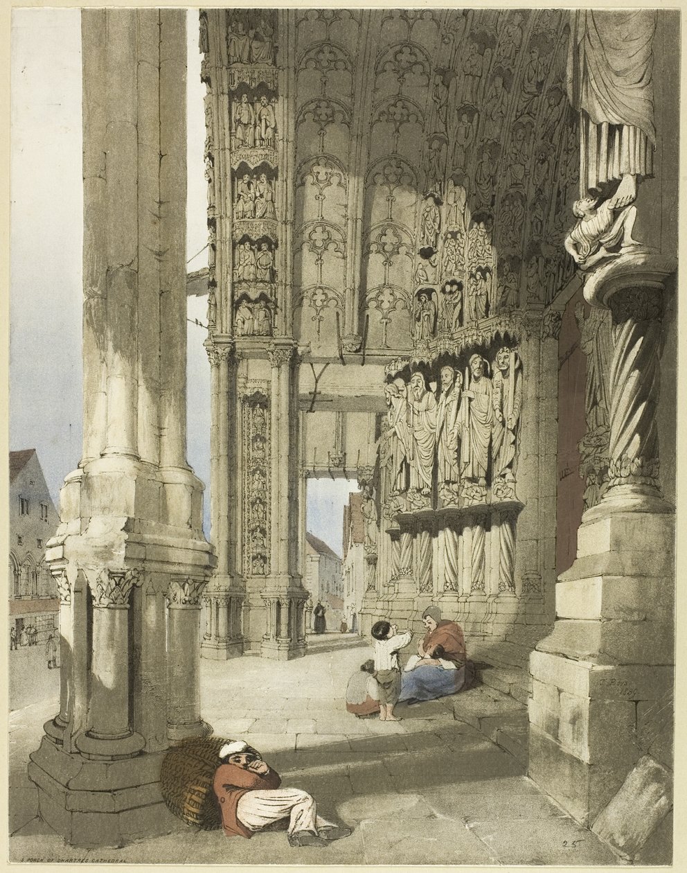 Notre Dame, Chartres door Thomas Shotter Boys