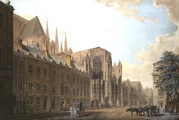 Old Palace Yard, Westminster door Thomas Snr. Malton