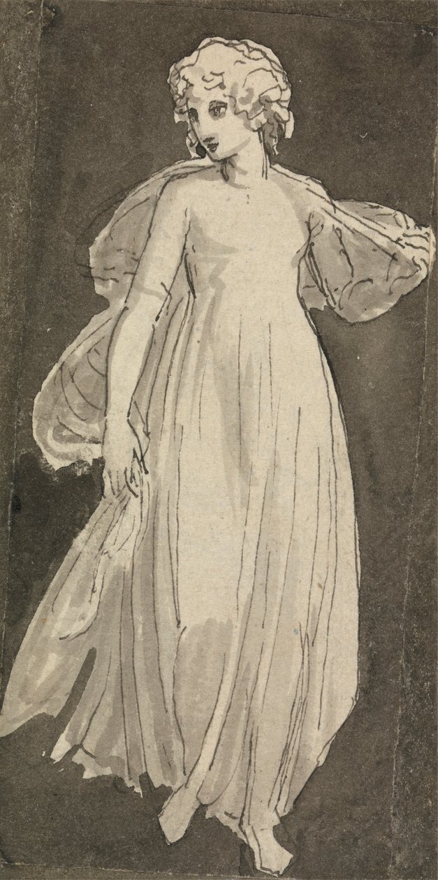 Meisje, Volledig Lengte, Vooruit Kijken door Thomas Stothard