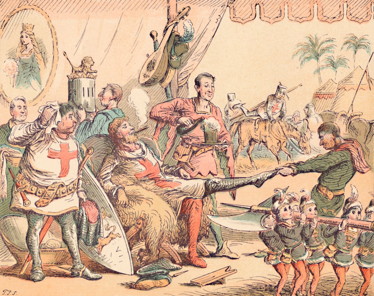 Koning Richard I in Palestina door Thomas Strong Seccombe
