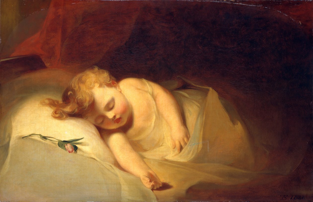 Slapend kind, De Rozenknop door Thomas Sully