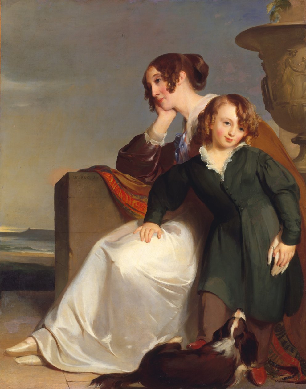 Moeder en zoon, 1840 door Thomas Sully