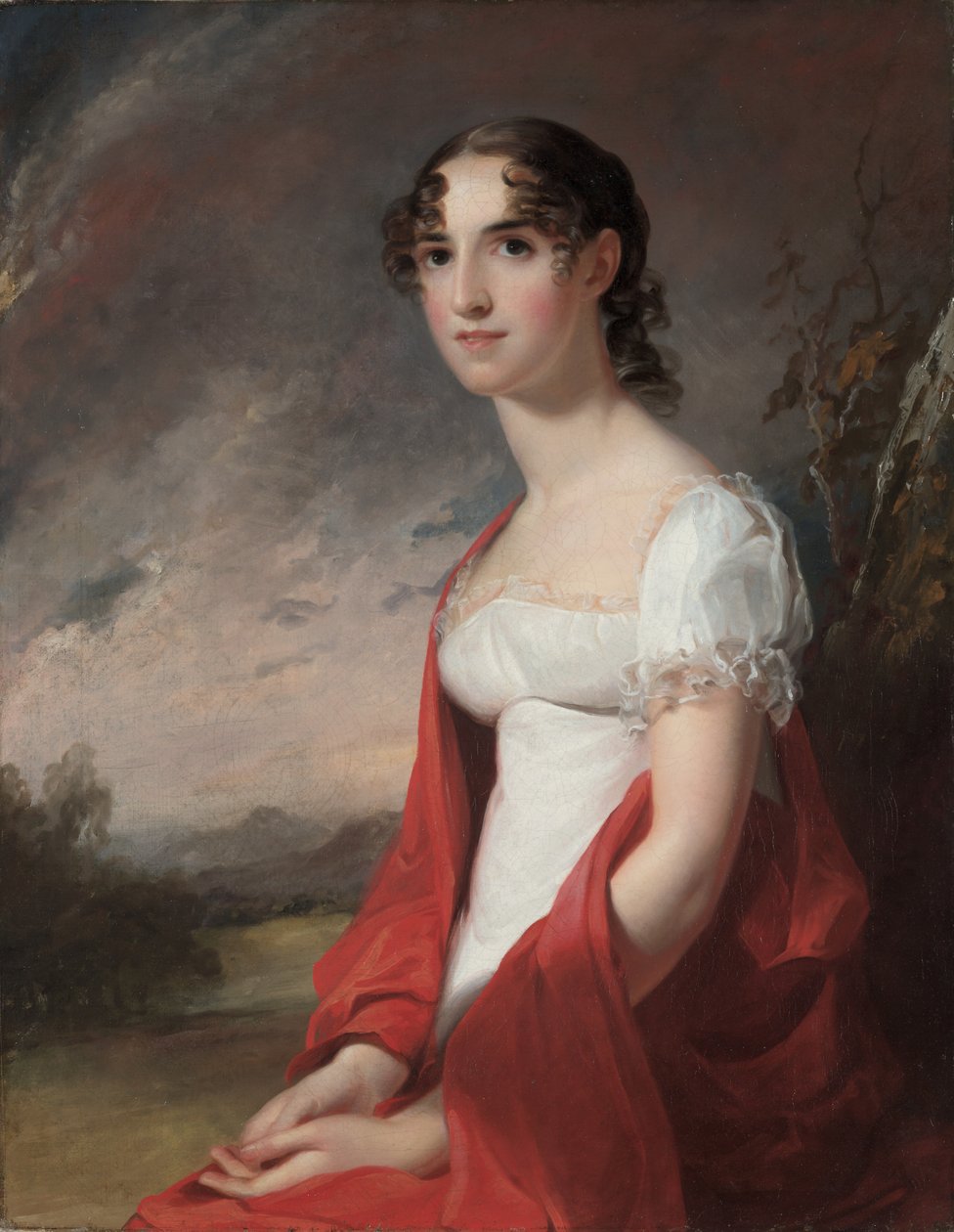 Portret van Mary Sicard David, 1813 door Thomas Sully