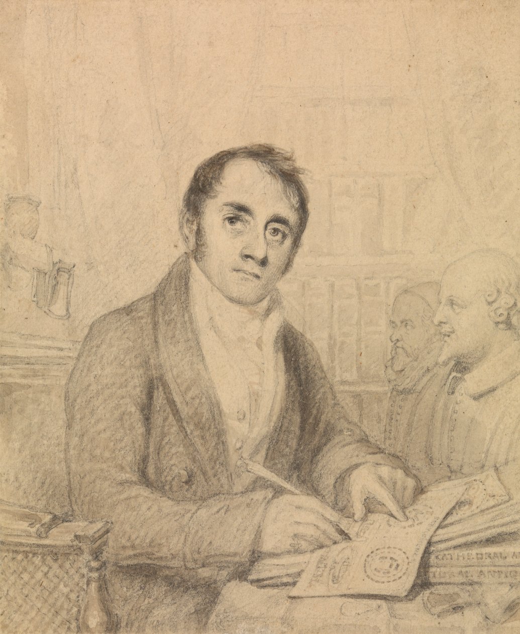 John Britton, F.S.A. door Thomas Uwins