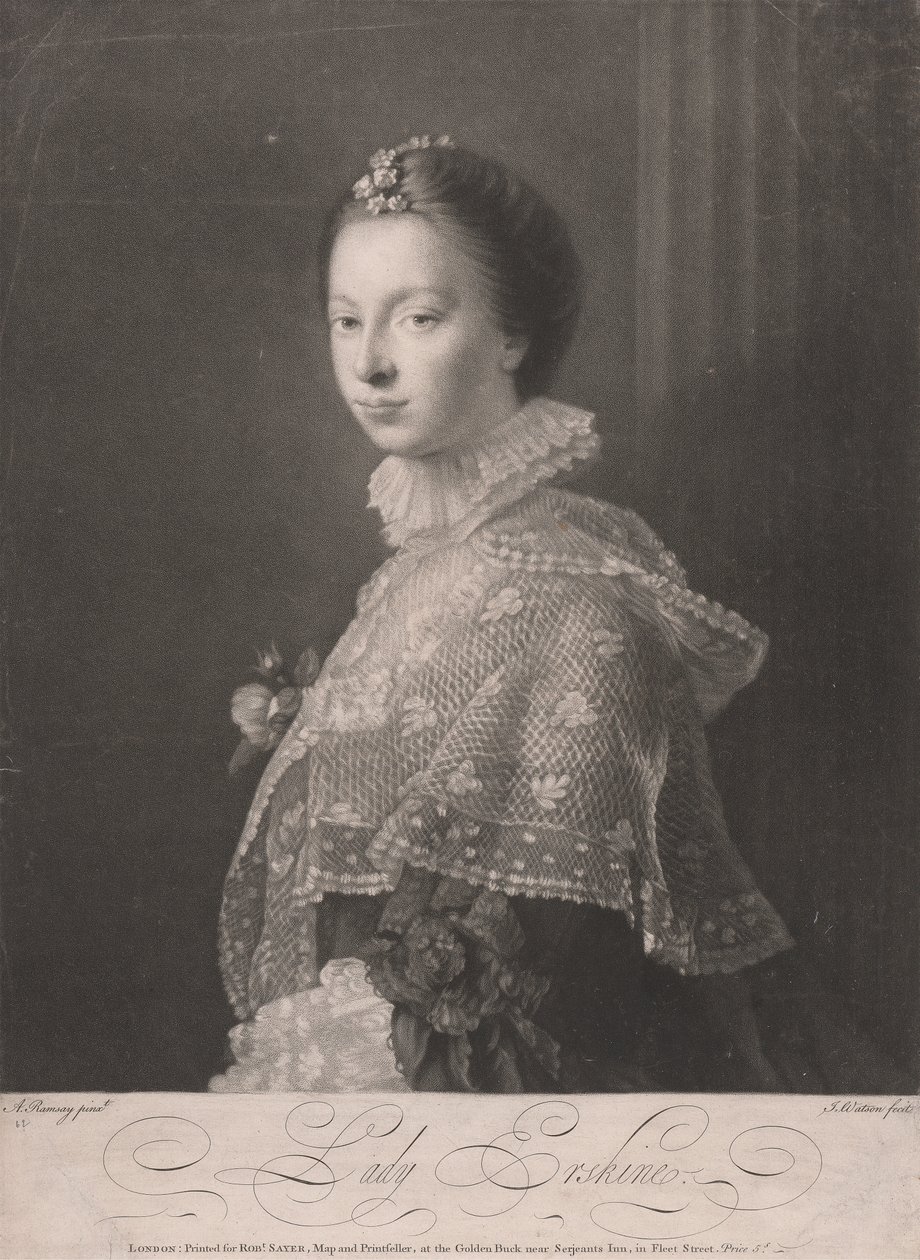 Janet, Lady Erskine door Thomas Watson