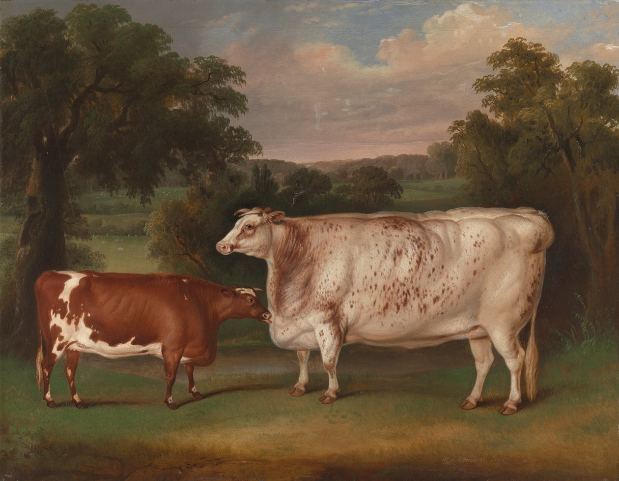 Prijsvee in een Landschap door Thomas Weaver