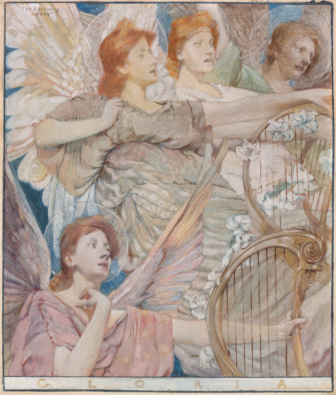Gloria door Thomas Wilmer Dewing