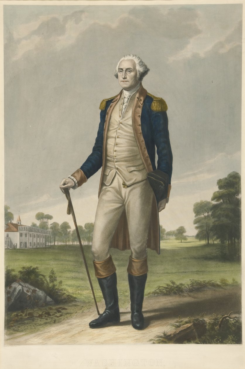 Washington, uitgegeven 1859 door Thomas after Hicks