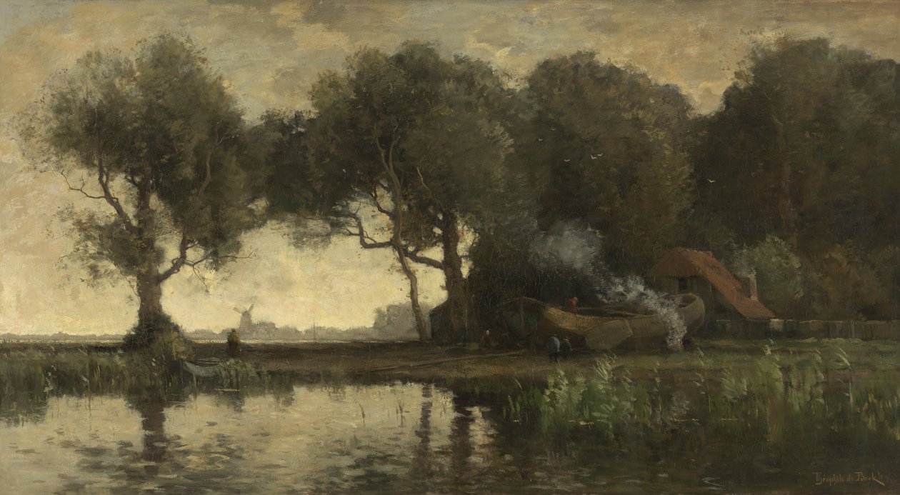 Scheepstimmerwerf door Théophile de Bock  