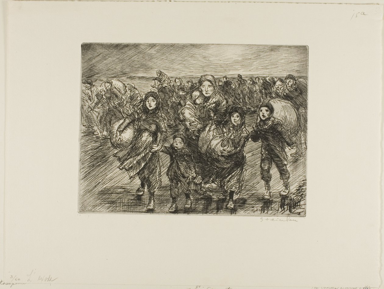 Voor de invasie door Théophile Alexandre Pierre Steinlen