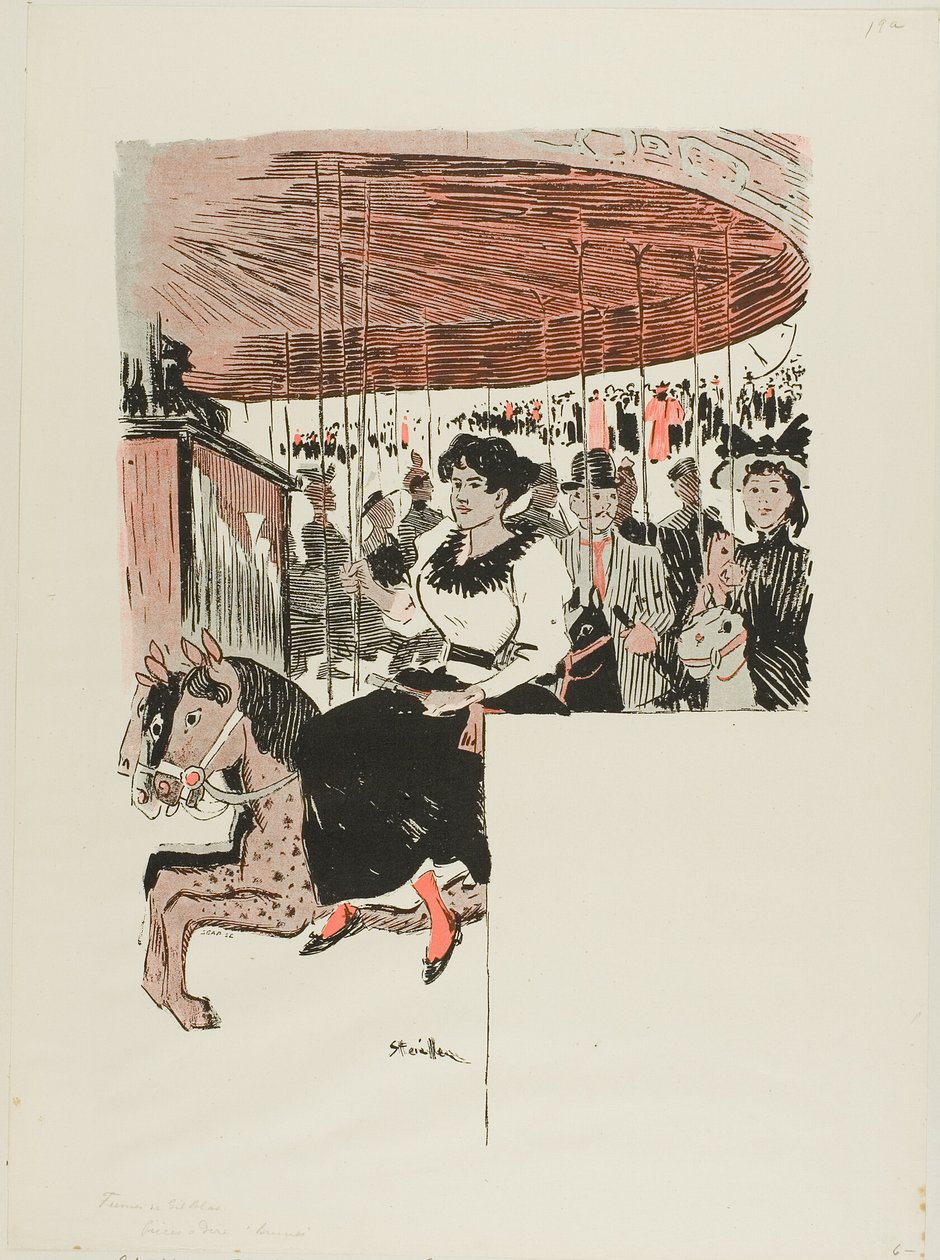 Brune door Théophile Alexandre Pierre Steinlen