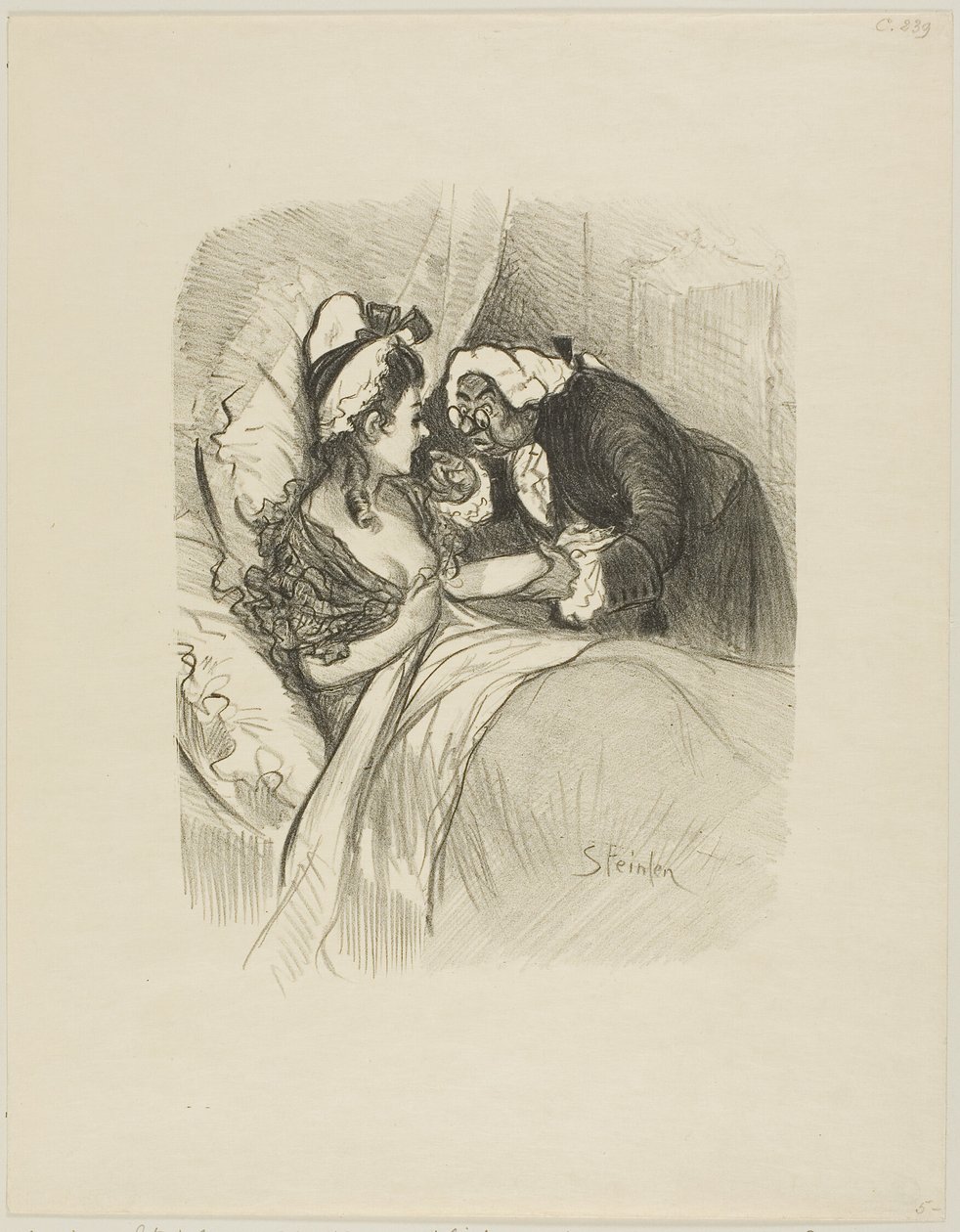 Dame Jacinthe door Théophile Alexandre Pierre Steinlen