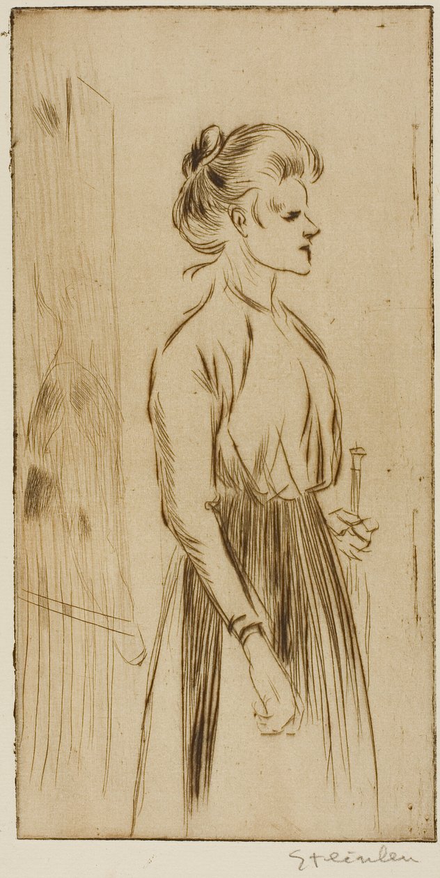 Harde vrouw door Théophile Alexandre Pierre Steinlen