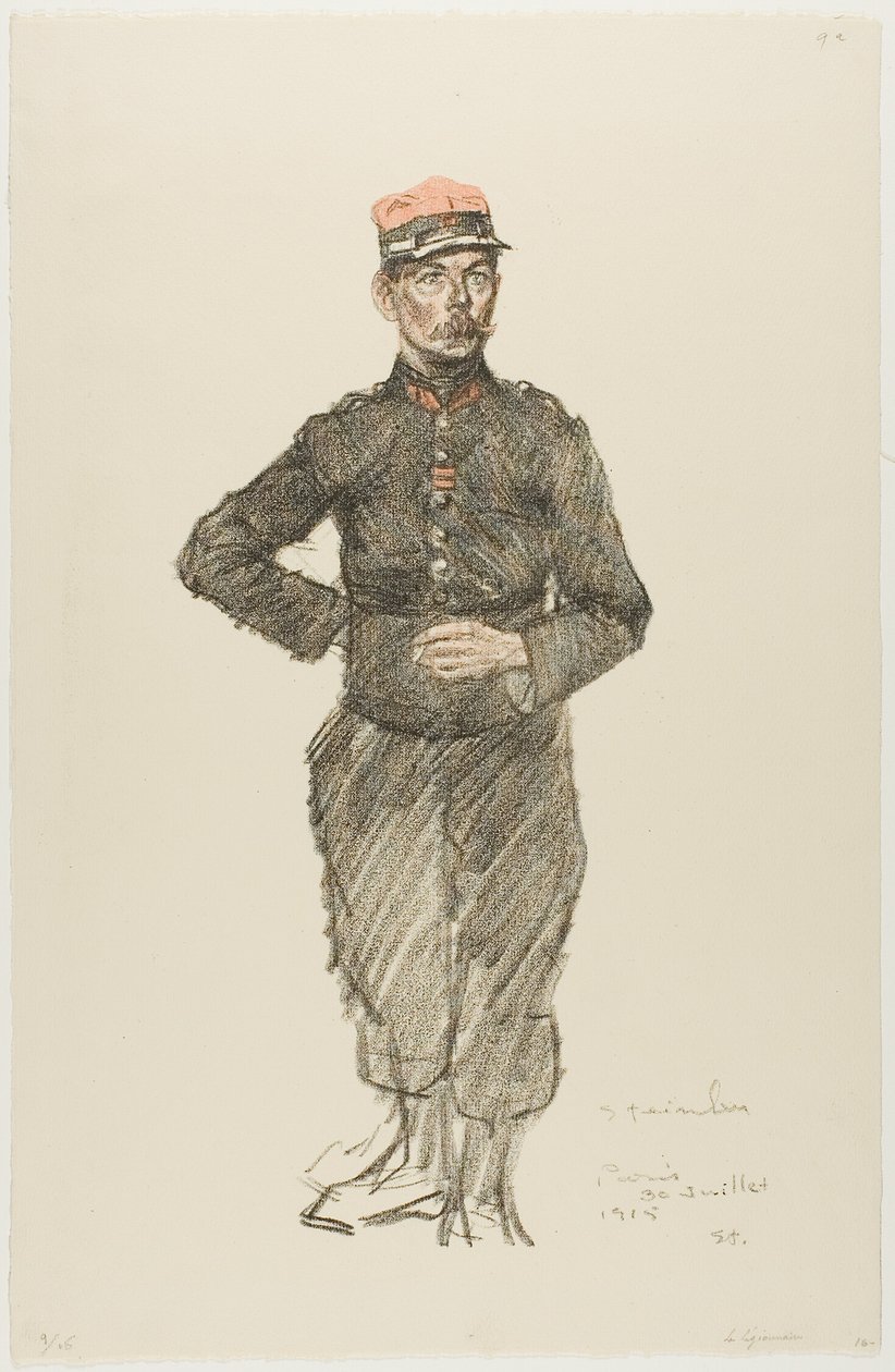 Legionair door Théophile Alexandre Pierre Steinlen