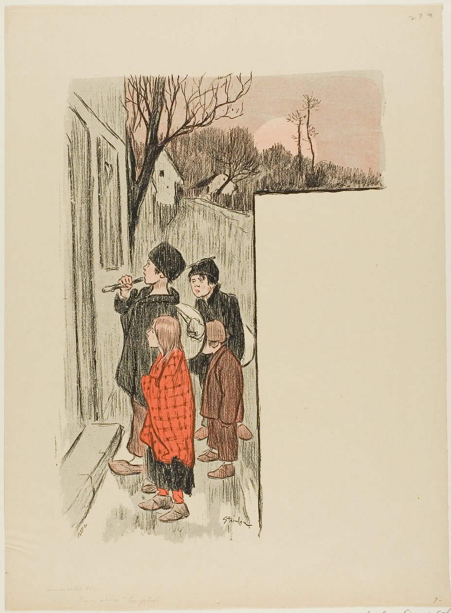 Les Petiots door Théophile Alexandre Pierre Steinlen