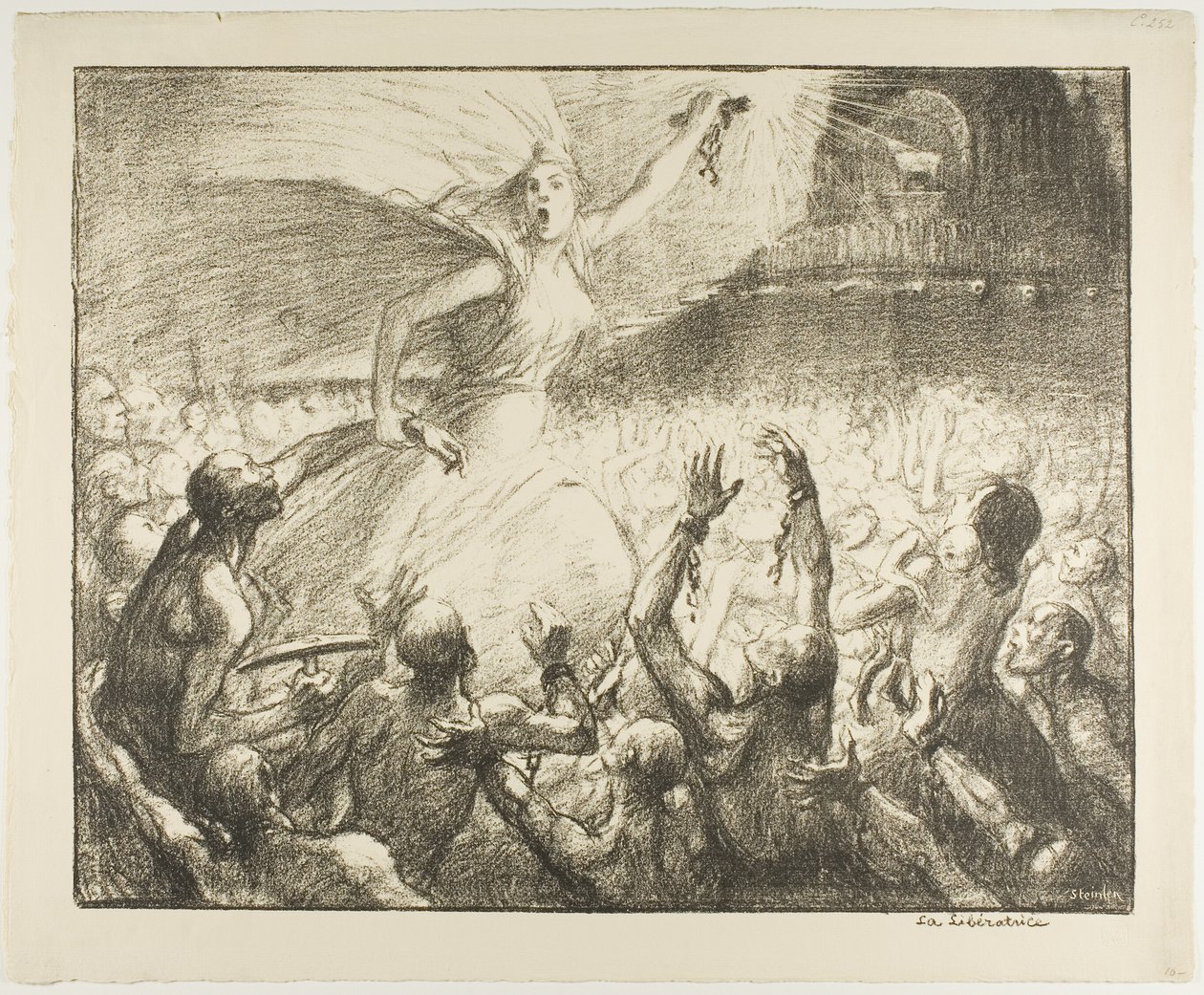 De bevrijder door Théophile Alexandre Pierre Steinlen