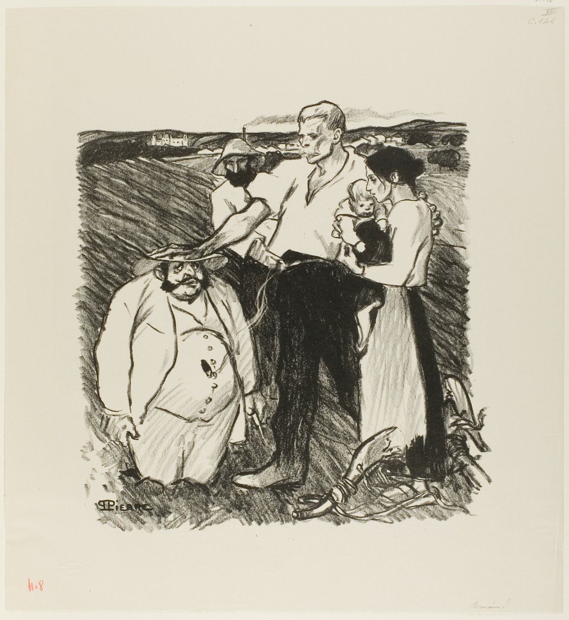 Morgen! door Théophile Alexandre Pierre Steinlen