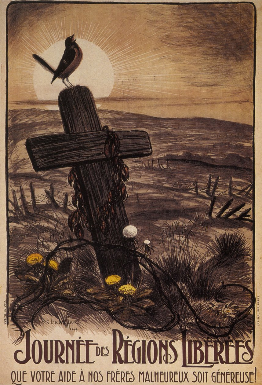 Dag van de bevrijde gebieden, 1919 door Théophile Alexandre Steinlen