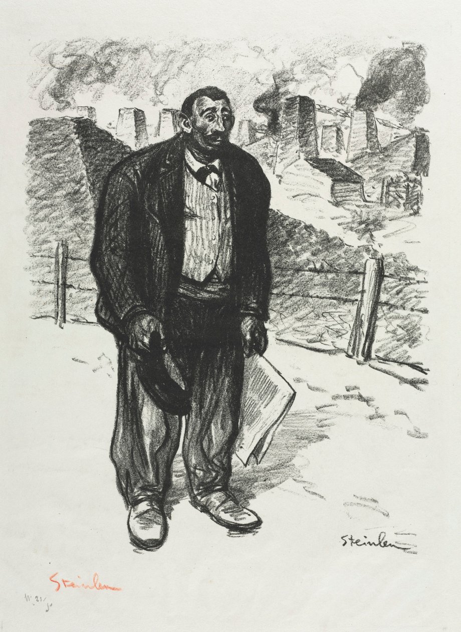 De eerlijke werknemer door Théophile Alexandre Steinlen