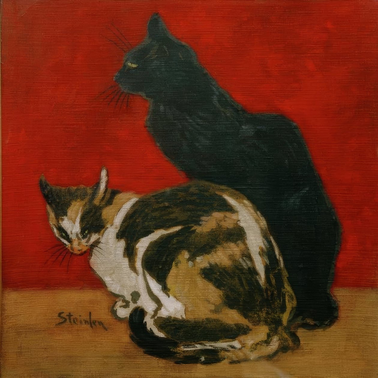 De katten door Théophile Alexandre Steinlen
