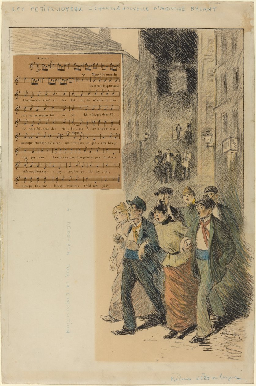 Les petits joyeux door Théophile Alexandre Steinlen