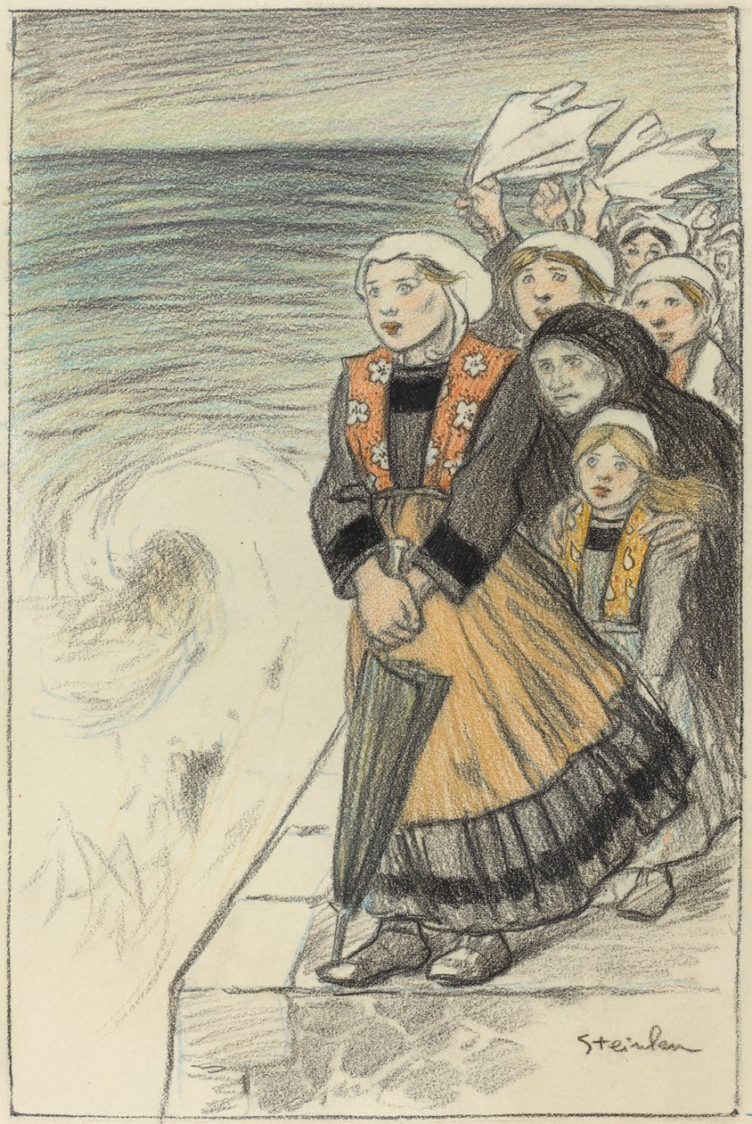 Vrouwen van Zeelieden door Théophile Alexandre Steinlen