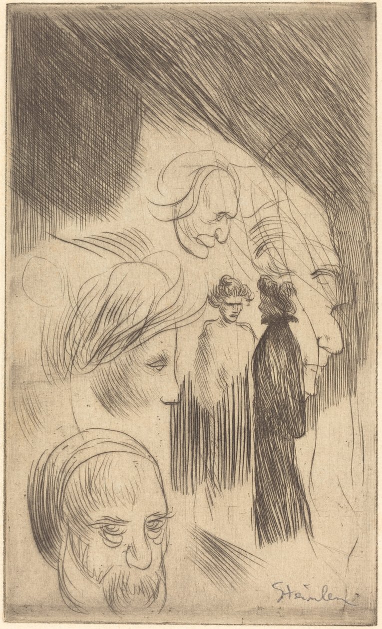 Schetsplaat door Théophile Alexandre Steinlen