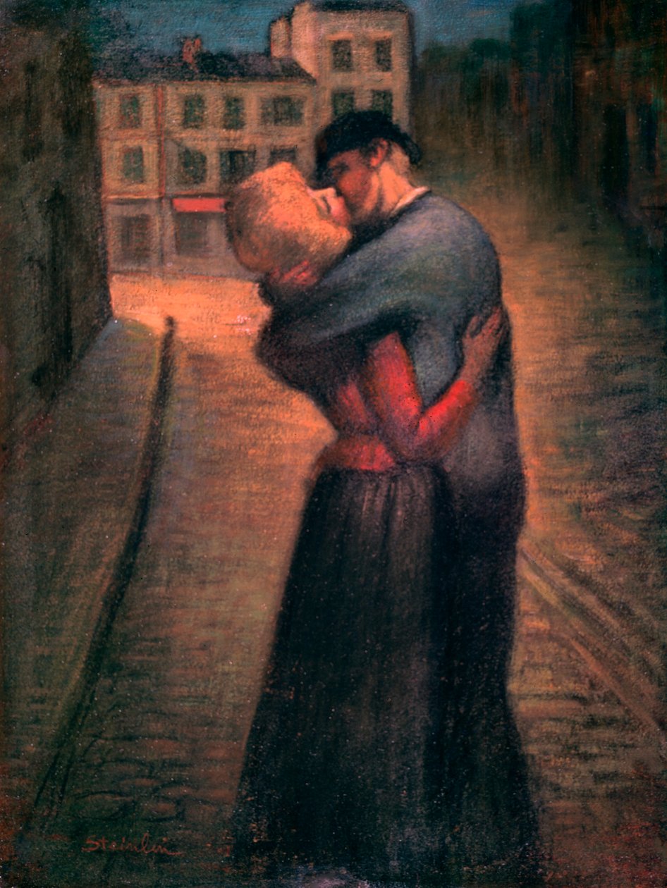De Kus, c1879-1923 door Théophile Alexandre Steinlen