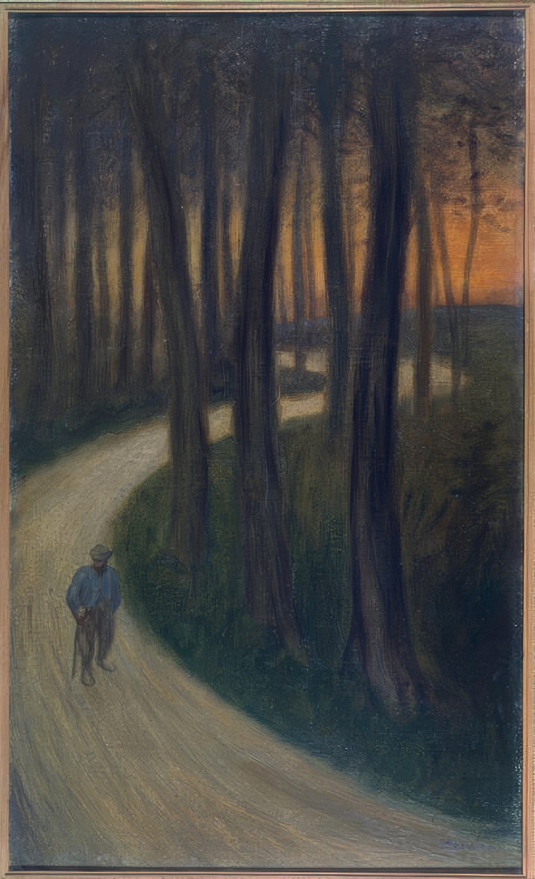 De zwerver door Théophile Alexandre Steinlen