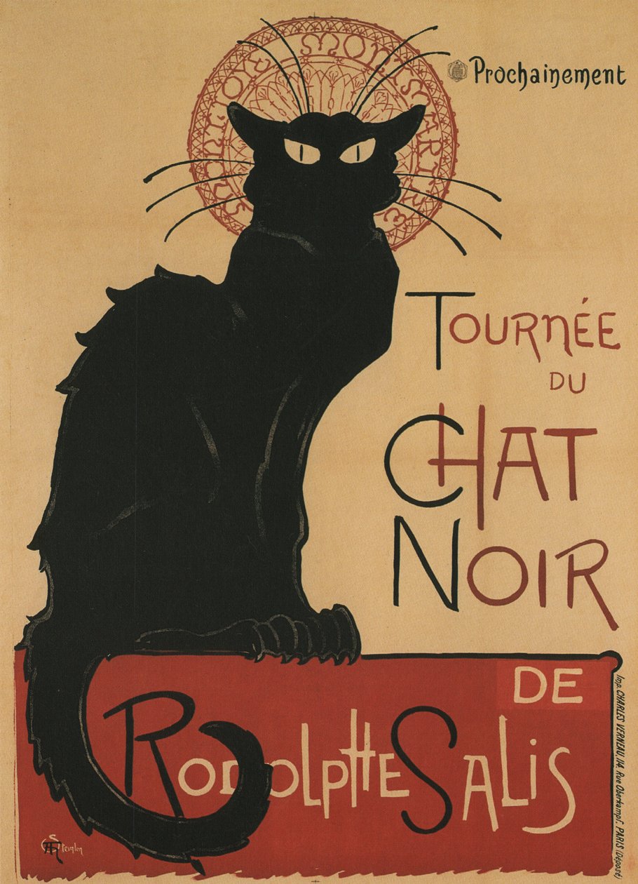 Tournee du Chat Noir door Théophile Alexandre Steinlen