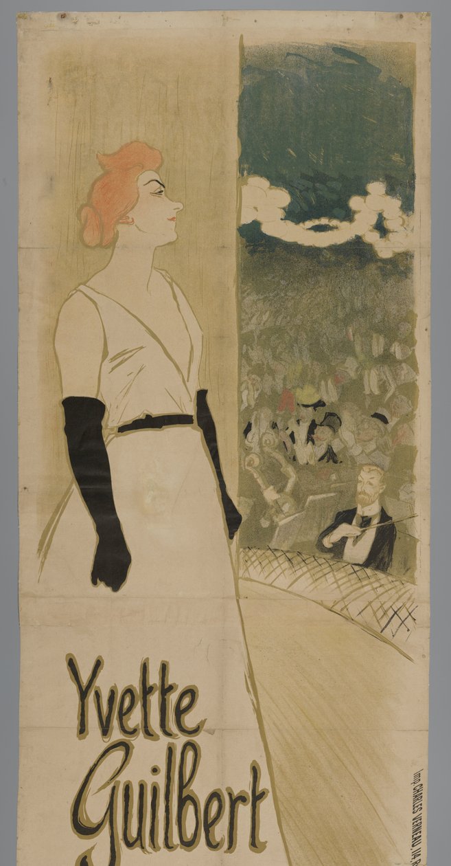 Yvette Guilbert Ambassadeurs door Théophile Alexandre Steinlen
