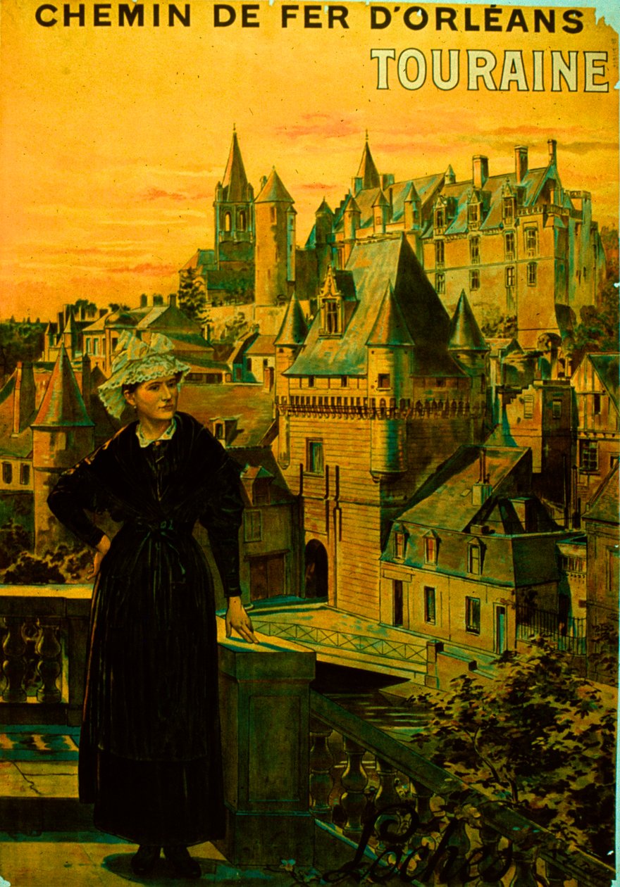 Franse spoorwegposter door Théophile Poilpot