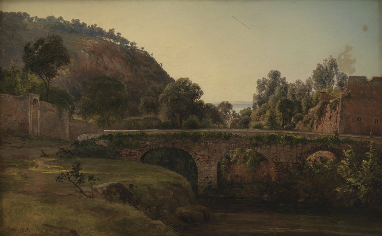 Een brug bij Sorrento door Thorald Brendstrup