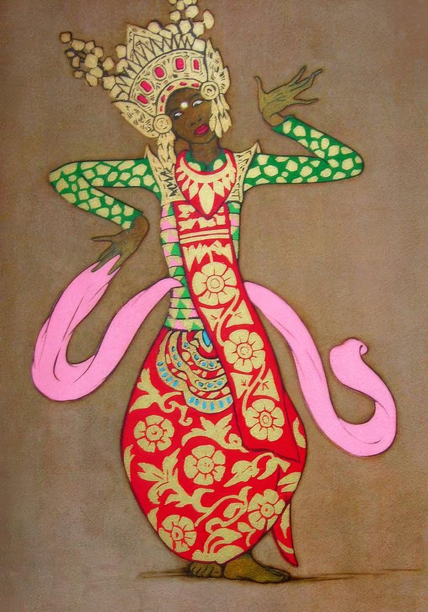 Klassieke Balinese danseres door Thyra Kleen