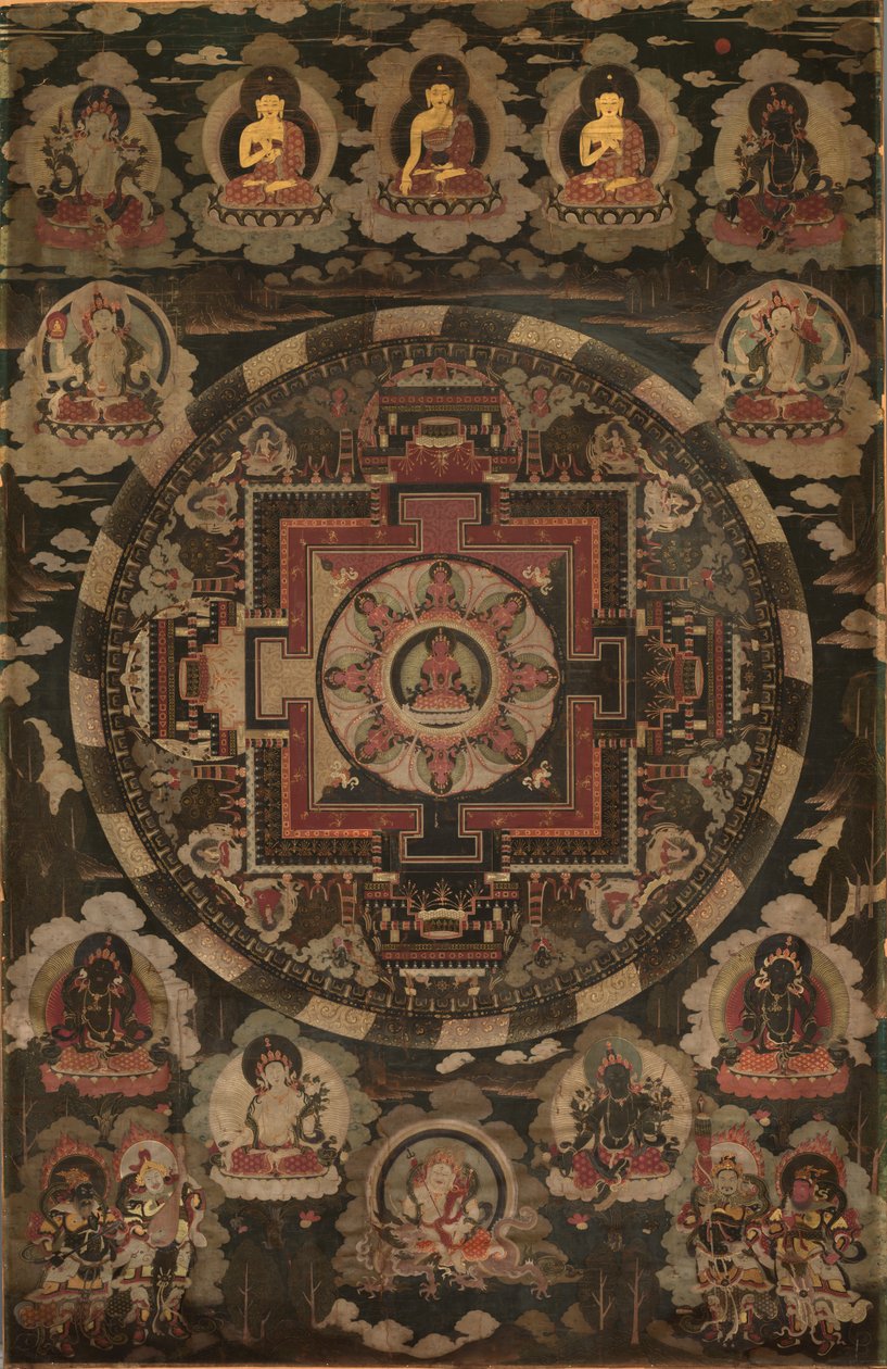 Mandala door Tibet, 18th century