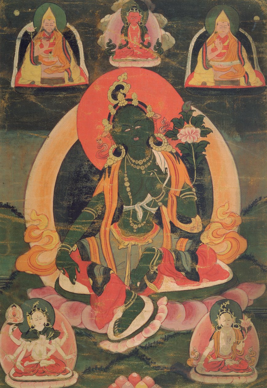 Groene Tara door Tibetan School