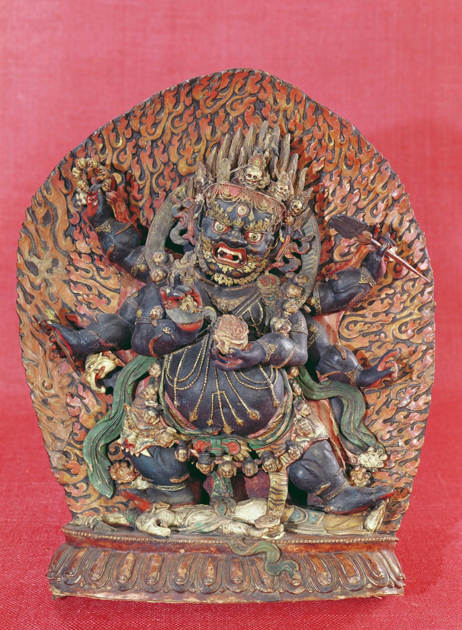 Beeld van Mahakala door Tibetan School