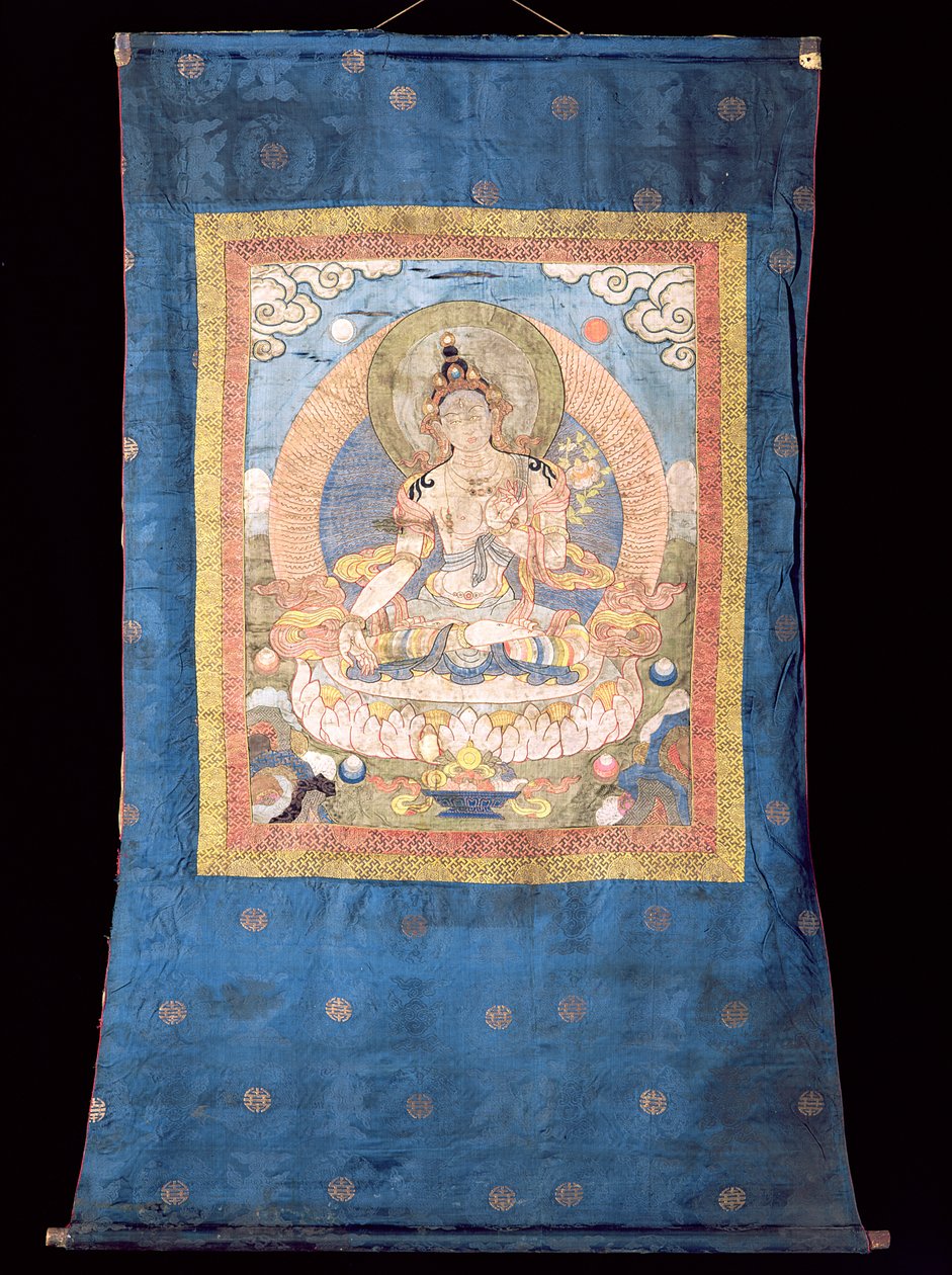 Witte Tara, uit Bhutan door Tibetan School