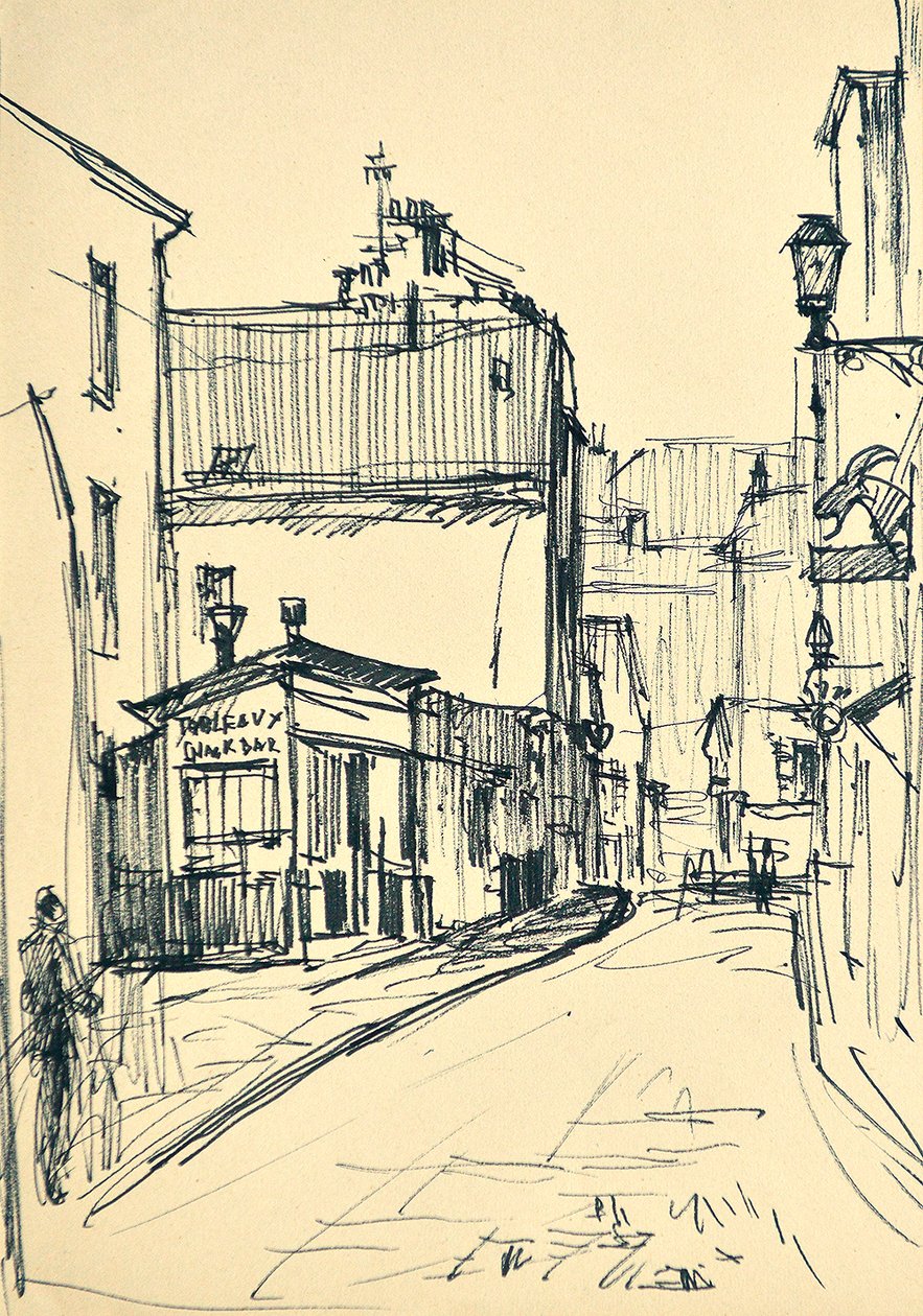 Chevalier de la Barre Straat (Parijs) door Tibor Dengyel