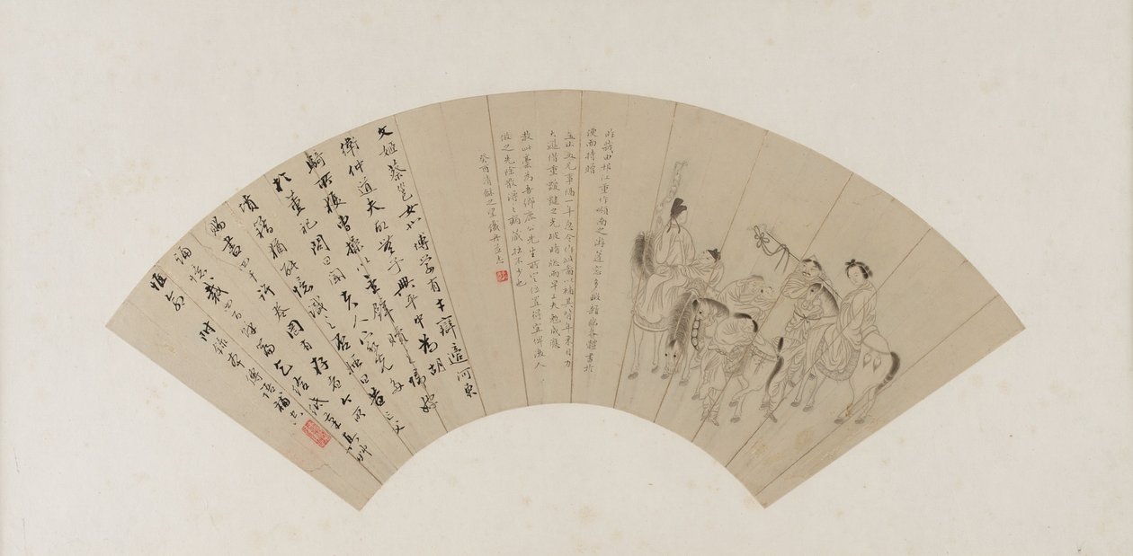 Cai Wenji keert terug naar China, Qing-dynastie, waarschijnlijk 1813 door Tiezhou