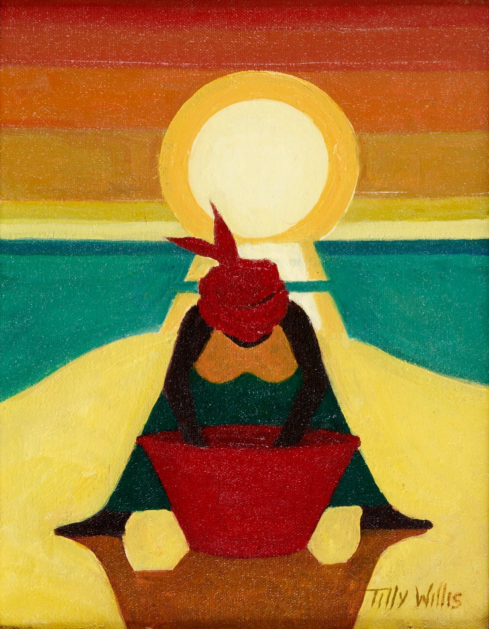 Afrikaanse zonsondergang, 2009 door Tilly Willis