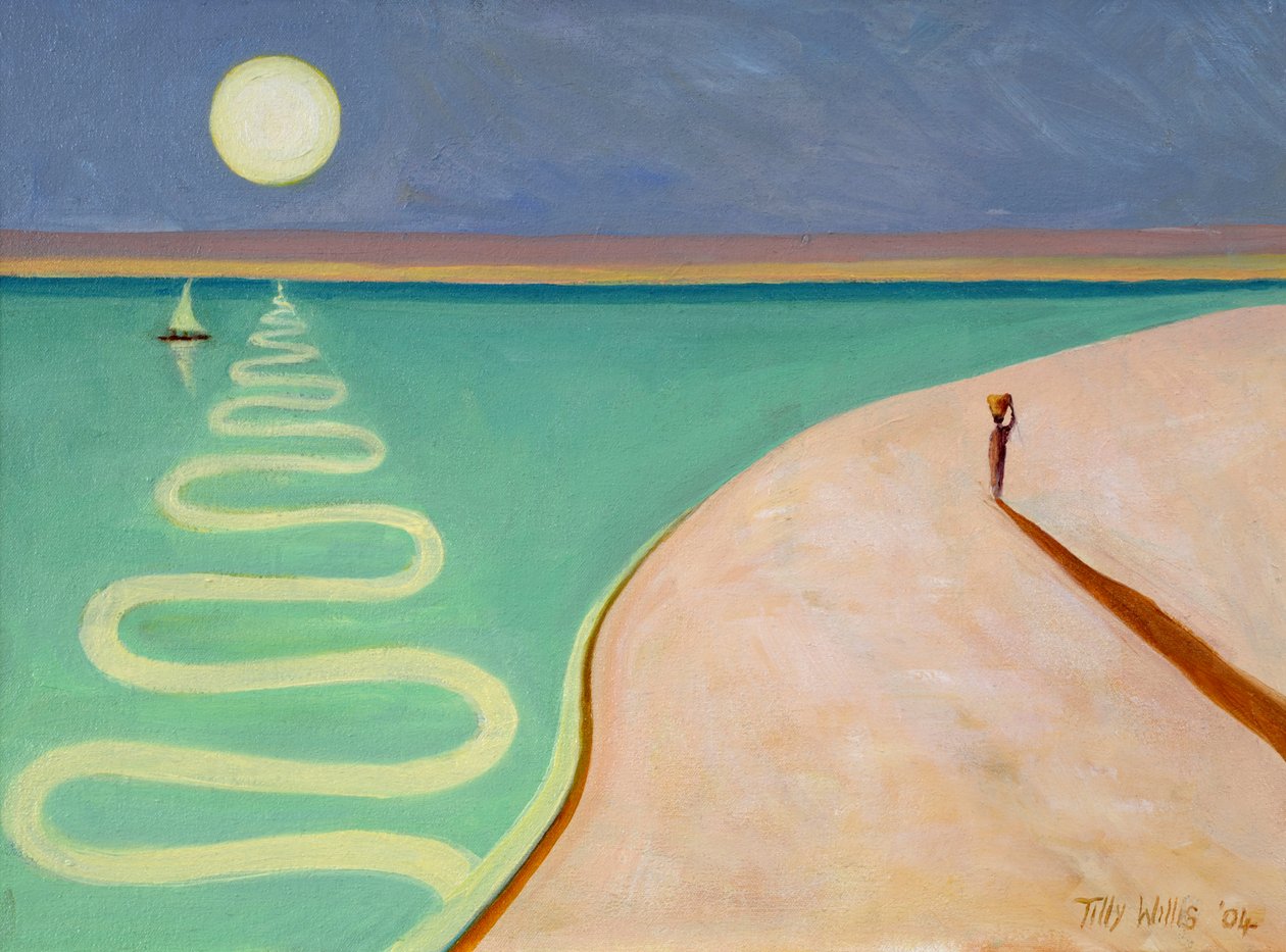 Serpentine Zonsondergang, 2004 door Tilly Willis