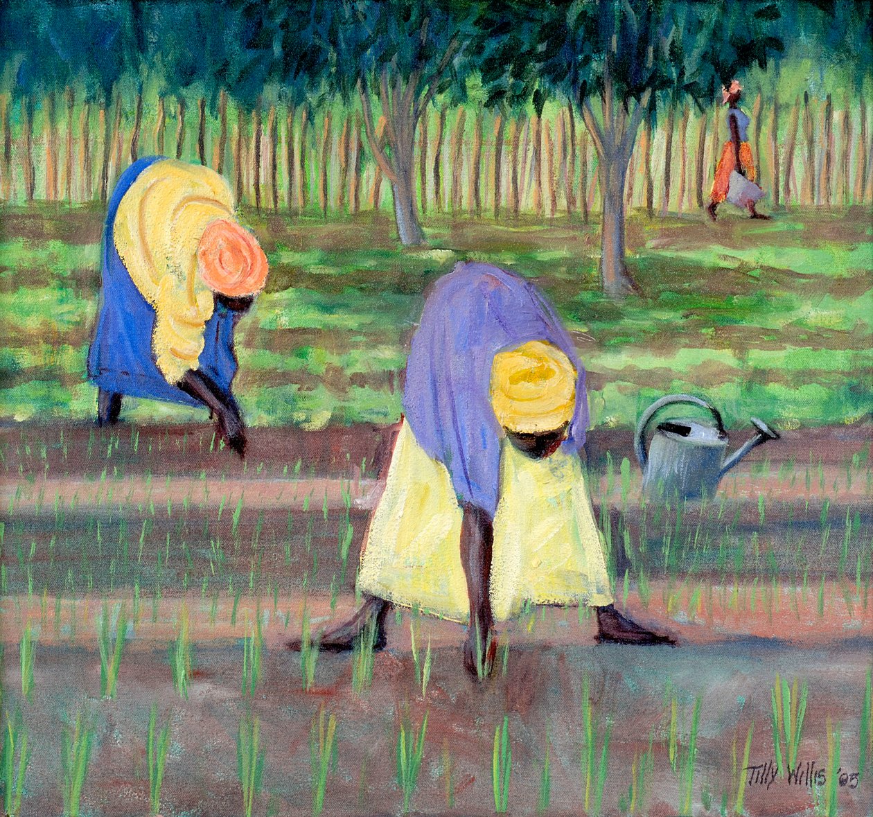 Vrouwen tuinieren, 2005 door Tilly Willis