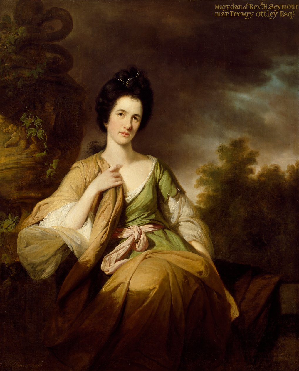 Mevrouw Drewry Ottley door Tilly Kettle