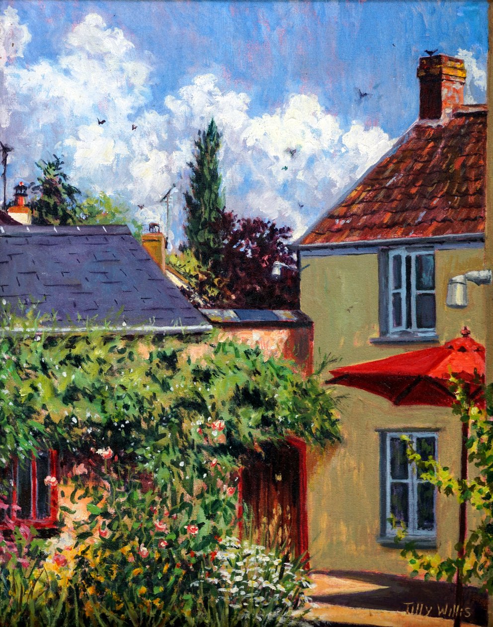 Rode Parasol door Tilly Willis