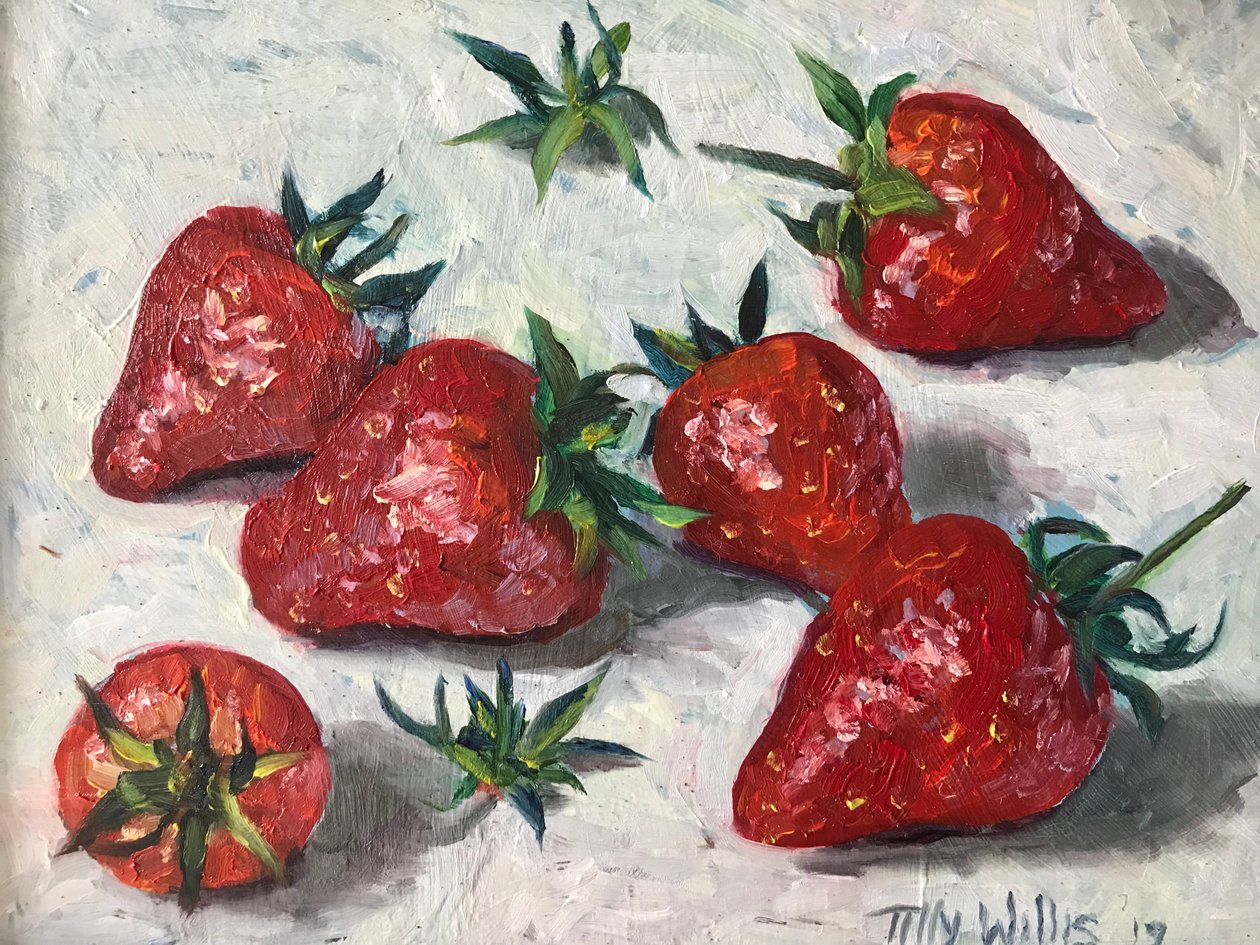 Aardbeien door Tilly Willis
