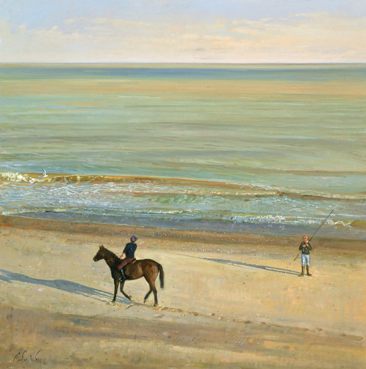 Stranddialoog, Dunwich door Timothy Easton
