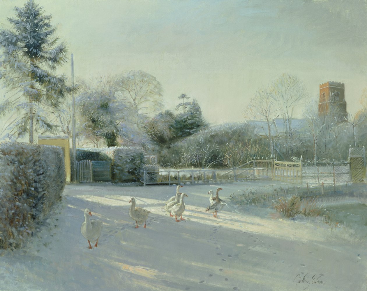 Kerkgrens, Bedfield door Timothy Easton