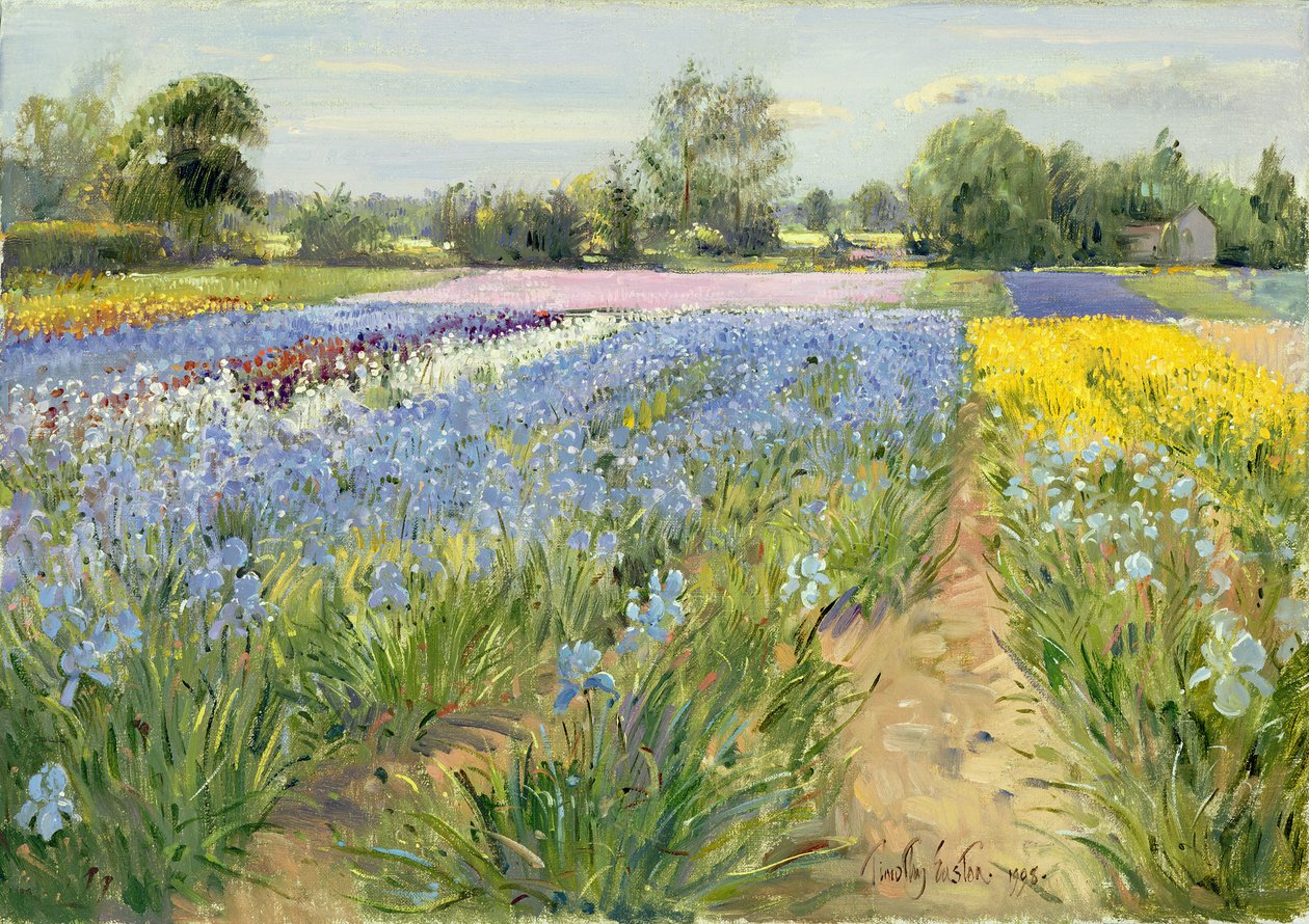 Floraal schaakbord, 1995 door Timothy Easton