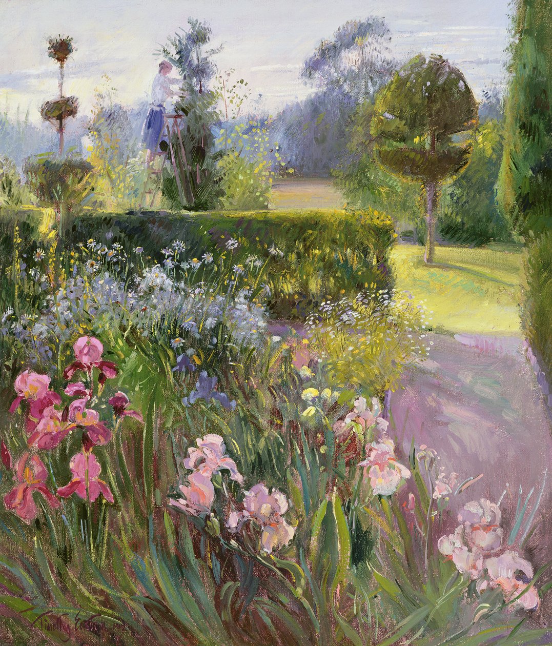 In de tuin - juni door Timothy Easton